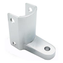 Chrome plated bottom bathroom stall hinge bracket #90H247