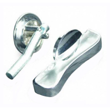 ADA compliant concealed latch set for bathroom stall doors