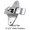 Surface mounted slide latch with OFFSET bar for bathroom stall doors