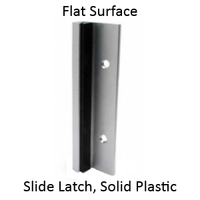 Outswing strike & keeper for solid plastic (HDPE) bathroom stalls