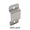 Inswing keeper for bathroom stalls with a slide latch