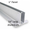 Continuous Two Eared Wall Bracket for 1" Panel. Aluminum, 54" Long