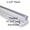 One Ear Continuous Wall Bracket for Bathroom Stall Repair. Stubby. 1-1/4" Panel. Aluminum, 57-1/2" Long