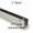 U-Shaped Continuous Wall Bracket for Bathroom Stall Repair. 1" Panel. Stainless Steel, 57" Long