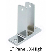 Two ear wall bracket for 1" bathroom stall panel. Extra high