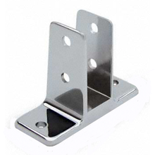 Two ear urinal screen bracket for 1" bathroom stall panel