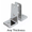 Pair of angle wall brackets for any thickness bathroom stall panel