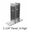 Stainless steel urinal screen bracket for 1-1/4" bathroom stall panel. Extra High