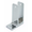 Chrome plated one ear wall bracket for 1" bathroom stall panel. Extra High