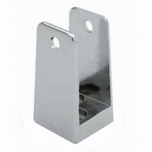 Chrome plated U-bracket for 1" bathroom stall panel. Extra high