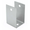 Stainless steel U-bracket for 1" bathroom stall panel. Extra High