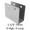 Stainless steel U-bracket for 1-1/4" bathroom stall panel. Extra high, Extra long