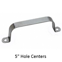Door pull for bathroom stalls. Stamped Stainless Steel