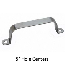 Door pull for bathroom stalls. Stamped Stainless Steel