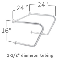 Grab bar for bathroom stalls