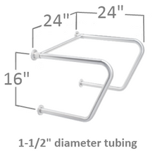 Grab bar for bathroom stalls