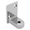 Bathroom stall bottom hinge bracket. Flat for surface mounting