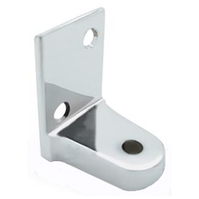 Bathroom stall bottom hinge bracket. Flat for surface mount