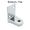 Bathroom stall bottom hinge bracket. Flat for surface mount