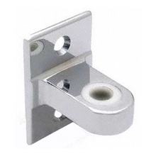 Bathroom stall top hinge bracket. Flat for surface mount