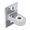 Bathroom stall top hinge bracket. Flat for surface mount