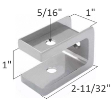 Bathroom stall top hinge door insert for 1" door