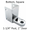 Bathroom stall bottom hinge bracket for 1-1/4" post and 1" door
