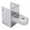 Bathroom stall top hinge bracket for 1-1/4" pilaster and 1" door