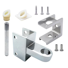 Bathroom stall hinge replacement pack for 1" pilaster and 1" door