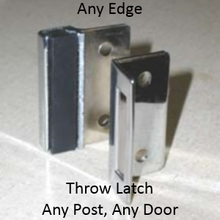 Inswing strike & keeper (2 pieces) for Any edged bathroom stall