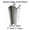 Outswing strike & keeper for solid plastic (HDPE) bathroom stalls