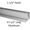 One Ear Continuous Wall Bracket for Bathroom Stall Repair. 1-1/4" Panel. Aluminum, 57-1/2" Long