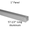 Continuous U-Shaped Wall Bracket for Bathroom Stall Repair. 1" Panel. Aluminum, 57-1/2" Long