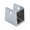 Chrome plated U-bracket for 7/8" bathroom stall panel