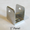 Chrome plated U-bracket for 1" bathroom stall panel