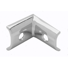 Two sided alcove clip for 1" and 1-1/4" bathroom stall panels