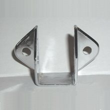 Chrome plated bracket for 1" bathroom stall headrail
