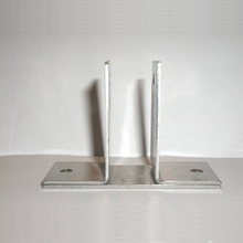 Two ear wall bracket for 7/8" bathroom stall panel