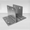 Two ear wall bracket for 7/8" bathroom stall panel. Large base