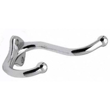 Two Prong Coat Hook for bathroom stalls. Chrome plated