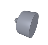 HAND KNOB REAMED 1/2 DIA X 1.13 DEEP A=1-3/8 B=3/4, C=1/2 D=2-3/4