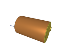 UNIVERSAL CYLINDER, D.A., M45 x 1.5, ? 16/10 mm, 16 mm STROKE, KEY SIZE 8, 500 bar