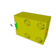 LOW-BLOCK CLAMPING CYLINDER ? 25 x 10 mm STROKE, 500 bar