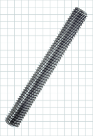 CARRLANE FULLY THREADED STUD    CL-3/8-16X3.00-FTS-S