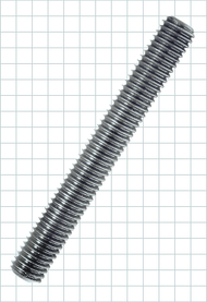 CARRLANE FULLY THREADED STUD    CL-5/16-18X3.00-FTS