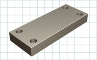 CARRLANE QUINTUS RECTANGULAR FIXTURE PLATE    CL-100250-40-QFP