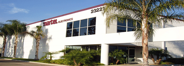 This is a picture of Martel Electronics Headquarters in Beautiful Yorba Linda California