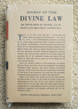 Digest Of The Divine Law by Dr. Howard B. Rand. LL.D.