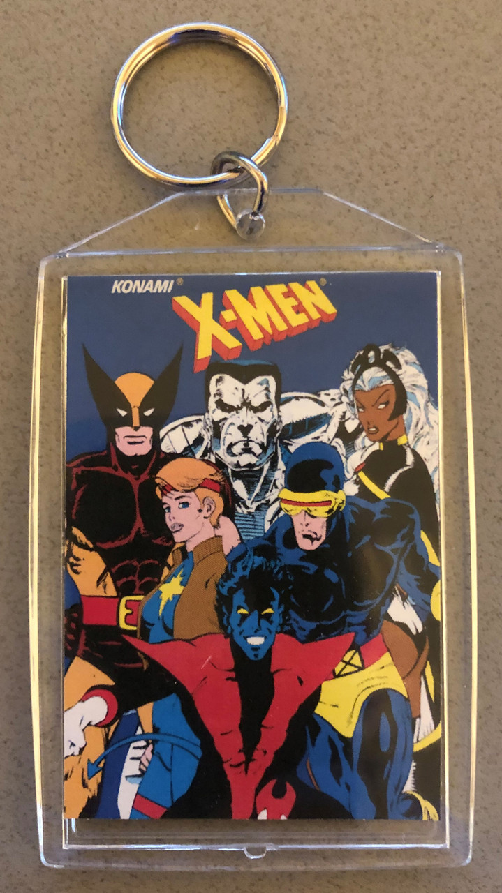 Konami X Men Key Chain Flyer Arcade Adventures