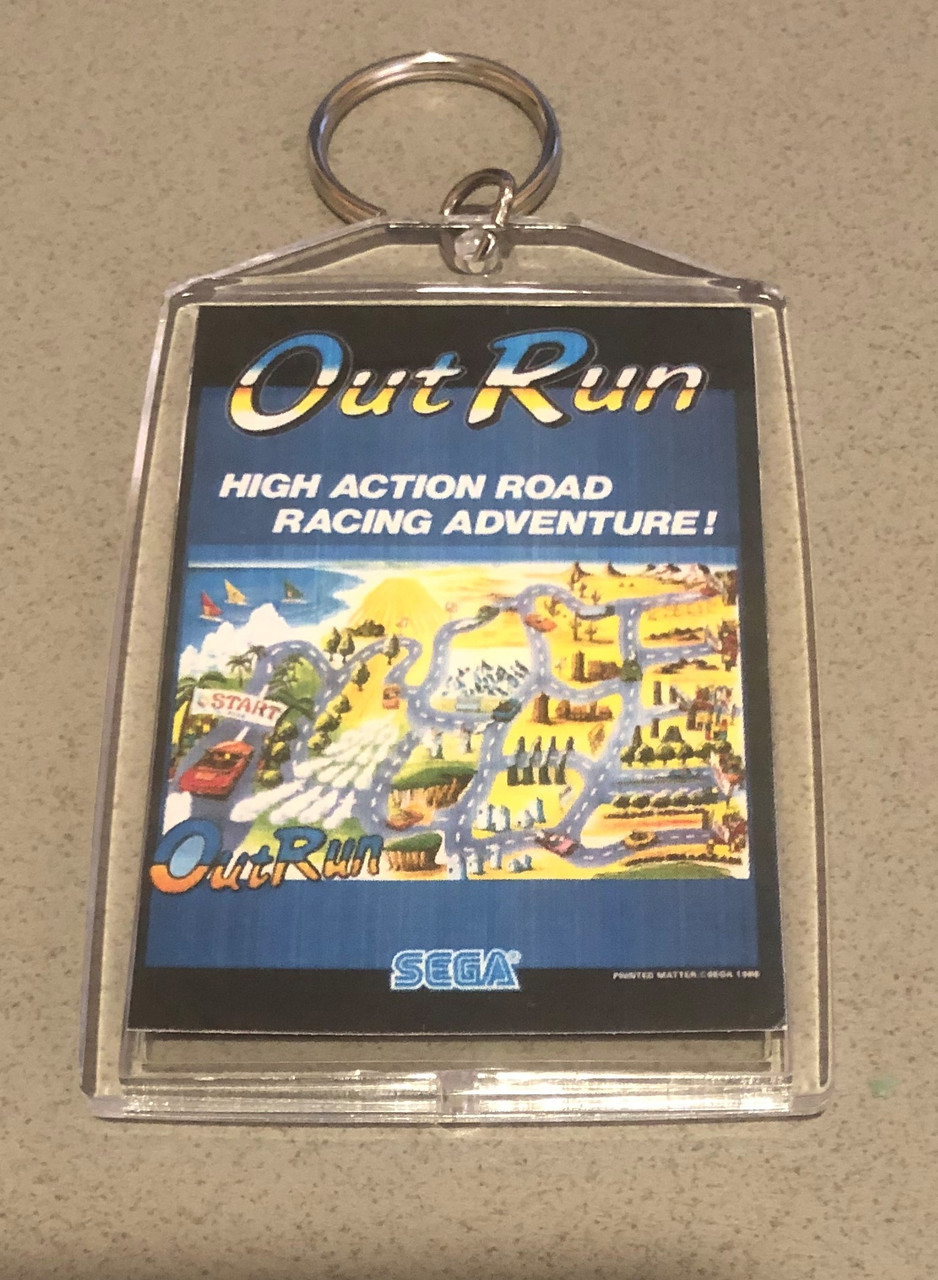 Sega Out Run Mini Key Chain Flyer - Arcade Adventures